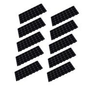 SUPVOX 10pezzi Kit Pz Vassoi per Germinazione Piante in Plastica Nera Resistenti e Riutilizzabili Impermeabili per Coltivazione Indoor e Outdoor Vassoi Starter per Semina e Avvio Piantine