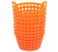 SUPVOX 10pezzi Mini Shopping Basket Da Cestino Multifunzionale Per Accessori e Decorazioni Per Miniature Colore Arancione