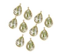 SUPVOX 10pezzi Orecchini Pendenti Forma Goccia Acqua Gioielli Decorazioni Albero Natale Realizzati Plastica Resina Rame Donna Regalo Amici Mamma Moglie Fidanzata Accessorio