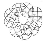 SUPVOX 10pezzi Sottopentole in Plastica Traspiranti per Vasi da Esterno Proteggono Pavimento Riutilizzabili per Fioriere e Piante da Giardino