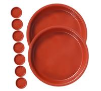 SUPVOX 10pezzi Sottovaso Rotondo da Sottovaso per Piante in Plastica Riutilizzabile per Vasi da Fiori Raccoglie Acqua in Eccesso e Terriccio Versato