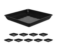 SUPVOX 10pezzi Vassoio di Raccolta per Piante in Vaso Vassoi per Fioriere in Plastica Robusta Sottovasi Quadrati per Interni Ed Esterni Vassoi per Acqua dei Vasi da Fiori Protezione del p