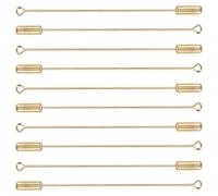 SUPVOX 10pz Spille da Balia in Rame Oro per Gioielli Fai da Te, Riutilizzabili e Facili da Rimuovere, Accessori Creativi per Feste e Guardaroba Essenziale