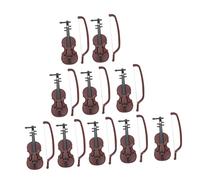 SUPVOX 10sets Miniatura Violino Decorativo Pz Per Casa e Ufficio Come Accessorio Per Foto e Decorazioni Natalizie