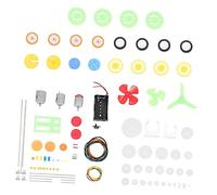 SUPVOX 112 Pezzi Borsa per ingranaggi del motore kit forma Il motore elettrico ingranaggi giocattoli Gruppo di attrezzatura del motore ingranaggi giocattolo motore giocattolo plastica