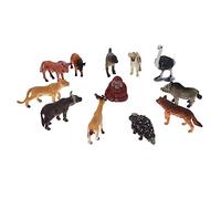 SUPVOX 12 Miniature Animali Africani Realistici Modelli da Collezione e Decorazioni per Casa Figure per Amanti della
