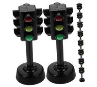 SUPVOX 12 Pezzi Giocattolo del Semaforo Giocattolo per Miniatura del Semaforo Strada Semaforo a LED Leggero Piccola Luce a LED Luce del Faro Giocare Lampada Lattina Ragazzo ABS