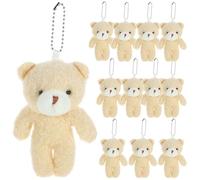SUPVOX 12 pezzi Orsetti Mini Peluche Morbido in Peluche Portachiavi e Decorazioni da Borsa Piccoli Orsetti per Progetti DIY e Decorazioni Casa