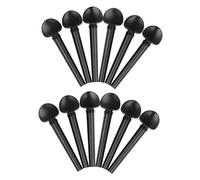 SUPVOX 12 Pezzi Perni di Sintonia in Ebano Nero per Oud, Accessori per Strumenti a Corda, Lucidati e Stabili per Uso Professionale