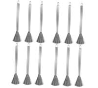 SUPVOX 12 Pz spazzola per pentole in acciaio inossidabile pennello wok lavapiatti spazzole per la pulizia delle pentole pagliette spazzola per la pulizia del wok utensili da lavoro