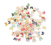 SUPVOX 120 Pezzi Ciondoli a Farfalla in Lega per Bracciale | Catene e Cordini, Idee Regalo e Lavoretti Creativi, Confezione Valore per Corsi e Principianti Colore Casuale