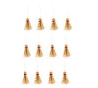 SUPVOX 12pcs Mini Balai Costume décorations décorations Jouets Accessoire de Balai de Paille Accessoire pour la fête d'halloween