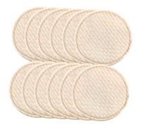 SUPVOX 12pezzi Coppette Assorbilatte Riutilizzabili Per Allattamento Realizzate in Poliestere e Lavabili Mano Lavatrice Design Scanalatura Per Proteggere