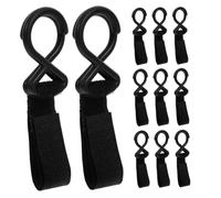 SUPVOX 12pezzi Ganci Per Passeggino Clip Per Borse e Pannolini Design Per Appendere Oggetti Pesanti Facile Aggancio Cinghie Fissaggio Compatti Daily