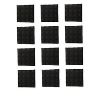 SUPVOX 12pezzi Pannelli Fonoassorbenti Piramidali Da Pannelli Per Isolamento Acustico Scanalature Laterali Triangolari Fonoisolanti e Assorbenti Realizzati Materiali