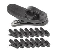 SUPVOX 15 Pezzi Clip Del Microfono Filo Auricolare Clip Del Cavo Del Microfono Clip Per Microfono Clip Per Filo Del Microfono Piccoli Fermacavi Supporto Per Filo Per Auricolari Nero Abs