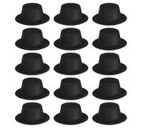 SUPVOX 15 pezzi di cappelli da pupazzo di neve per lavoretti - Mini cappelli a cilindro, piccoli lavoretti per feste di Natale, pupazzo di neve, bambola, pappagallo, rettile, criceto, decorazione