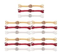 SUPVOX 15 pezzi di chiusure a forma di rana per abbigliamento - Bottoni di chiusura fatti a mano in stile cinese Cheongsam con strass - Elementi di fissaggio per cucire con nodo vintage, abbellimenti