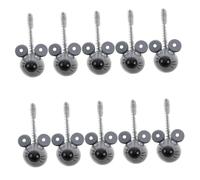 SUPVOX 15 Pezzi Topi in Legno con Coda Flessibile Modellabile Mini Decorazioni Realistiche per Halloween Giocattoli Creativi per Feste