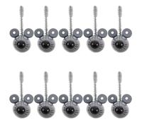 SUPVOX 15 statuette di animali in legno kawaii, modelli di topi mini realistici, scherzi per il pesce d'aprile, forniture per feste di Halloween, grigio