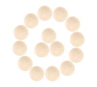 SUPVOX 15pezzi Palline Artigianali in Legno Massello per Hockey da Esterno Palline da Floorball Antirimbalzo in Legno Naturale Accessori per Allenamento di Palleggi Esercizi di Finte e