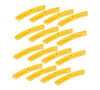 SUPVOX 16 pezzi Riflettori Raggi Bicicletta in Plastica Gialla Accessorio Sicurezza Notturna per Mountain Bike e Bici da Strada Facili da Installare per Maggiore Visibilità e Avviso di