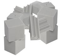 SUPVOX 16pezzi Pannelli Fonoassorbenti Cubo Per Bassi Bassa Frequenza Diffusori Acustici Per Smorzamento Sonoro Adatti Per Studi Registrazione e Cabine Trappole Acustiche Professionali