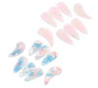 SUPVOX 16pezzi Punte per Dita Guzheng Pz Design Curvo Doppio per Principianti e Performance Costruzione in Resina Spessa per Migliorare la Proiezione del Suono Adatte Grandi Strumenti