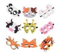SUPVOX 18 Pollici Maschere Animali in per Halloween e Feste in Costume Design Realistico e Comode da Indossare Include Coniglio e Altri Animali