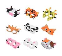 SUPVOX 18 pollici Maschere Animali per per Feste Halloween e Cosplay Include Coniglio Volpe Giraffa Cervo Panda e per Decorazioni e Giochi Ruolo