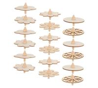 SUPVOX 18 pollici Trottola Legno da Dipingere Educativo per Kit DIY per Sviluppo Coordinazione Occhio Mano Regalo Divertente Portatile