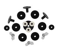 SUPVOX 18pezzi Accessori Per Set Completo Parti Per Percussione Rondelle Maniche e Base Per Supporti e Stand Per Piatti Facili Da Montare e Durevoli