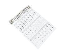 SUPVOX 1pezzi Tabella Chord Per Clarinetto Guida Pratica Per Principianti Poster Didattico Per Accordi Musicali Risorsa Per Insegnanti e Studenti Di Musica