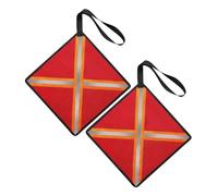 SUPVOX 2 Bandiere Rosse per Camion Bandiere di Sicurezza per Il Carico per Il Carico di Kayak per Ad Alta