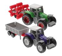 SUPVOX 2 Giocattoli Realistici per Educativo per Comprendere Veicoli Agricoli Colori Verde per Feste e Giochi Creativi