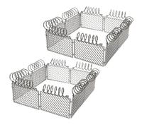 SUPVOX 2 Impostati Mini Recinzioni Plastiche per Modellini Militari e Fattoria Recinzione Decorativa Sicura per Diorami DIY Accessori per Micro Paesaggi e Scene di Guerra