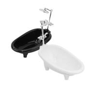 SUPVOX 2 Mini da Bagno per Set per Casa delle Accessori Miniatura Bagno Realistici Immaginativo e Decorazione Micro Paesaggio