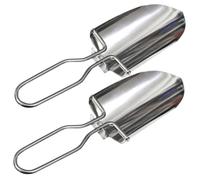 SUPVOX 2 Pala Mini Pieghevole in Resistente Utensile Multifunzione per Piantare Diserbo Trapianto e Giardinaggio Outdoor