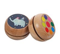 SUPVOX 2 Palle Yo Yo Legno per Esterni da Giocattoli Adorabili per Esercizio Coordinazione Mano Occhio per Studenti e