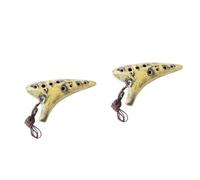 SUPVOX 2 Pezzi 12 12 Fori Ocarina in Ceramica Strumento Musicale Per Principianti Ed Esecutori Facile Da Imparare Design Morbido Opzioni Di Colori Misti
