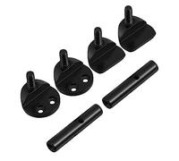 SUPVOX 2 Pezzi 3/4 4/4 Set Di Viti Per Mentoniera Per Violino in Acciaio Inossidabile Nero Sezione Completa Per Parti Di Violino Accessori