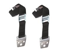 SUPVOX 2 Pezzi anti-reversione Cinghie sicurezza dei tappo cinghia di sicurezza antiribaltamento cinturino per mobili tv anello di metallo Nero