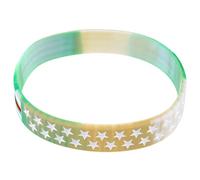 SUPVOX 2 Pezzi braccialetto bandiera bracciale unisex Bracciale patriottico Bracciale regolabile mettere in guardia Polsino Arredamento fai -da -te Accessorio in costume Green