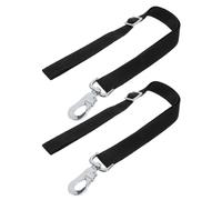 SUPVOX 2 Pezzi Cinghia Regolabile in Nylon Gancio per Secchio per Cavalli Supporto Alimentazione Aperto Nero per Sacchi e Secchi Accessorio Pratico per Stalle e Allevamento Equino