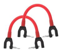 SUPVOX 2 Pezzi Connettore per Punta da Sci Rosso Morsetto Nero e Vite | Aiuto All'allenamento, Cavo in Lattice Resistente, Attacco e Sgancio Rapidi, per Principianti e Sulle Piste Colore Casuale