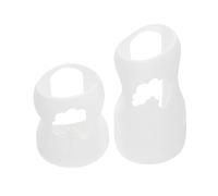 SUPVOX 2 Pezzi coperchio antigoccia per biberon manica del biberon portabottiglie per il latte protettore della bottiglia copri biberon maniche per biberon Gel di silice bianca