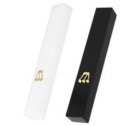 SUPVOX 2 Pezzi Custodia per Mezuzah in Acrilico Nero e Bianco per Porta, Decorazione Ebraica per Benedizione della Casa, Supporto per Preghiera Mezuzah Famiglia, Complemento per Festa di