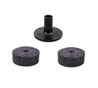 SUPVOX 2 Pezzi Di Accessori Per Esercitarsi Con Pad Piatti Rondelle Manicotto In Feltro Pulsante Per Batteria Con Cinghia Per Batteria