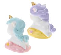SUPVOX 2 Pezzi Di Ornamenti Di Unicorno Decorazioni Di Unicorni Di Unicorno In Miniatura Micro Unicorno Dei Cartoni Animati Decorazione Di Mini Unicorno Dei Cartoni Animati