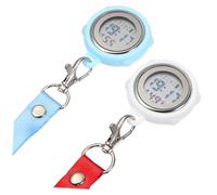 SUPVOX 2 Pezzi Digital Stopwatches con Cinturino Webbing e Fibbia Orologi da Taschino per Infermieri Medici Studenti e Arbitri Design Leggero e Pratico da Indossare al Collo